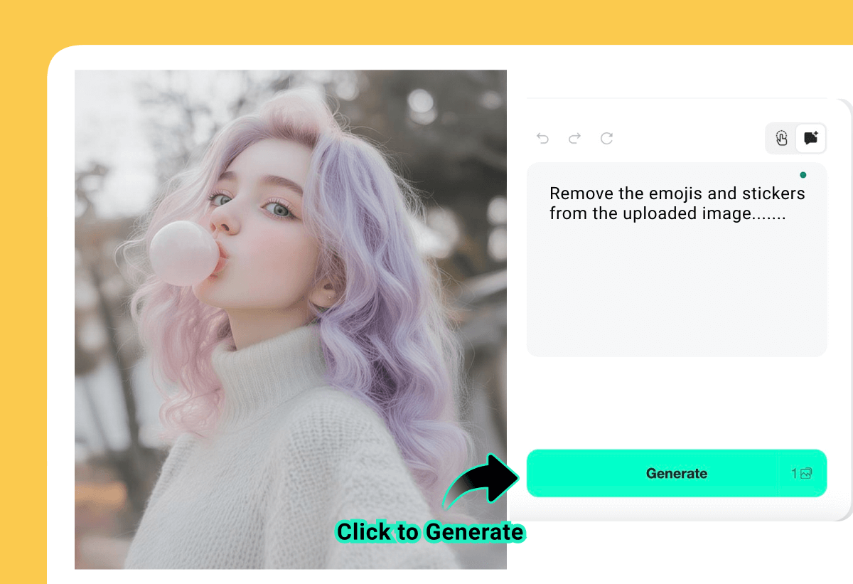 الخطوة 3: احذف الإيموجي أو الملصقات غير المرغوبة الخطوة 3: احذف الإيموجي أو الملصقات غير المرغوبة