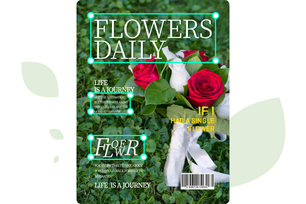 Easily Customize Text and Layout on Your Magazine Cover