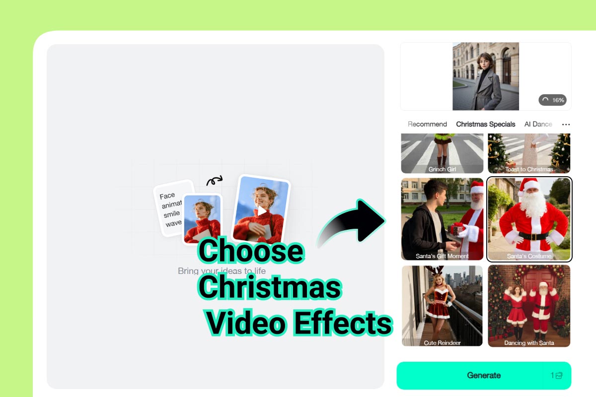Choose a Santa Video Template