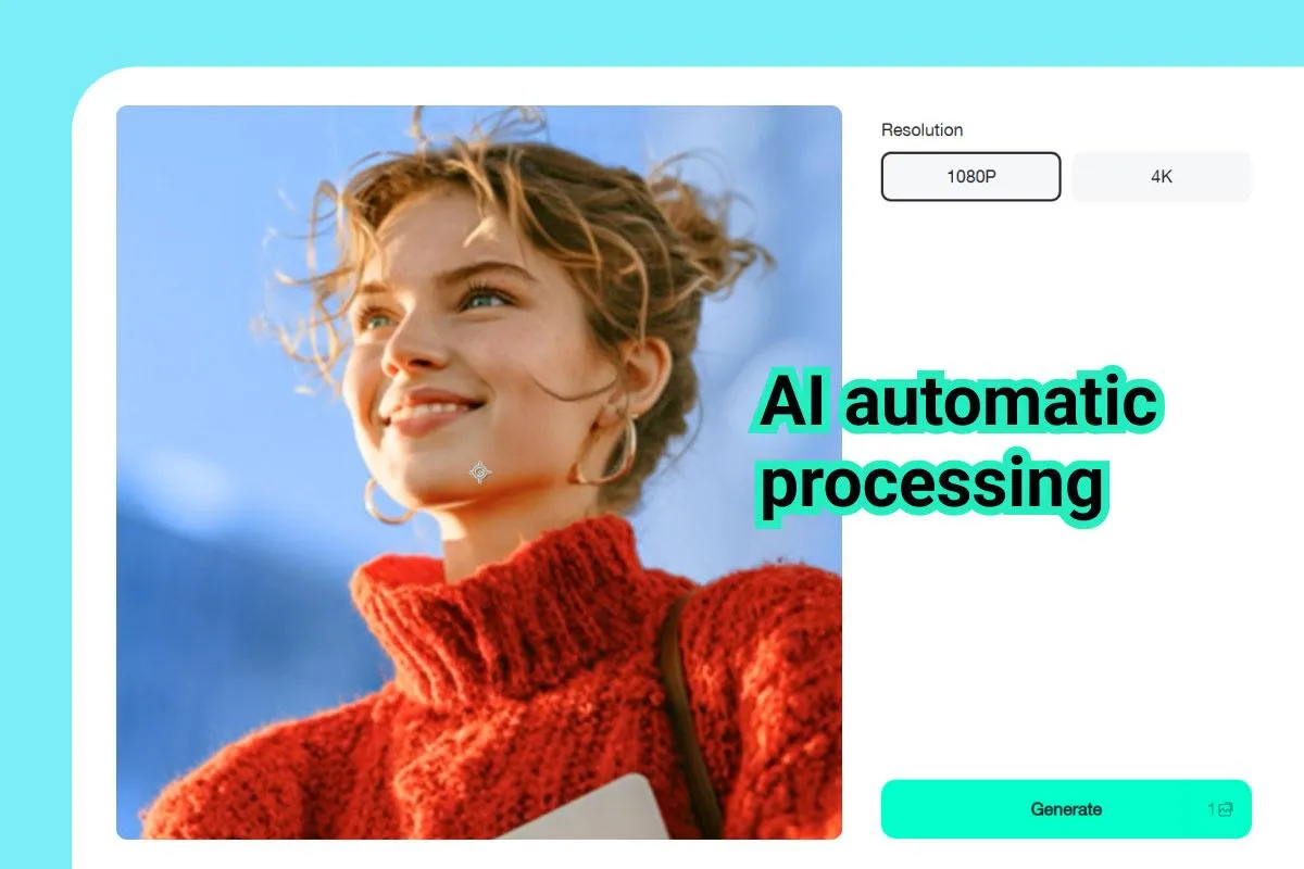 Watch as the AI Video Enhancer processes and improves your video.