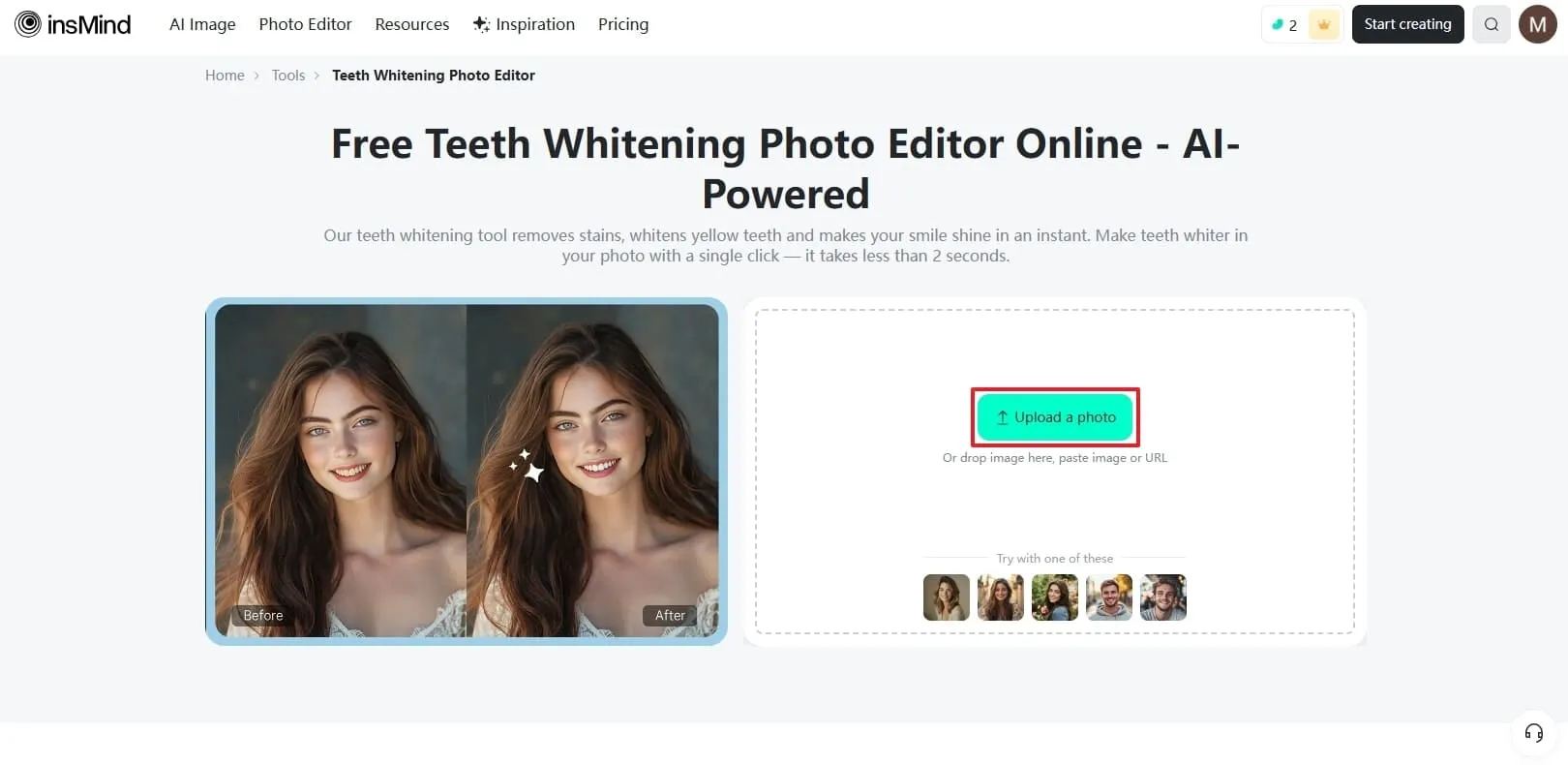Upload Your Image To insMind