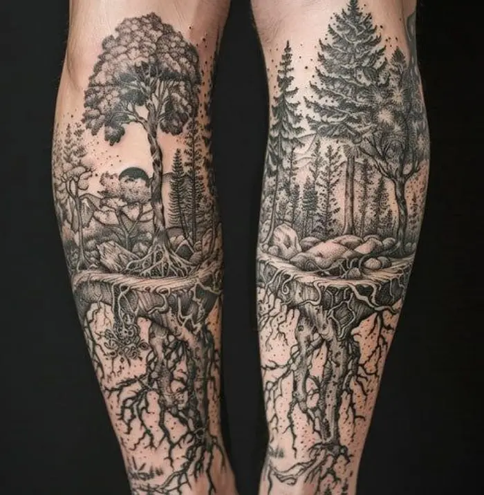 Nature Scenes Tattoo Idea