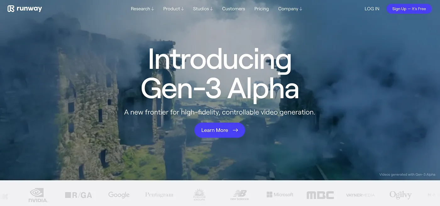 Runway Gen-3 AI Video Generator Interface Navigate the Runway Gen-3 interface for AI-driven video creation.