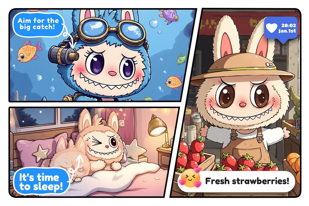 Create Storytelling Labubu Illustrations with AI