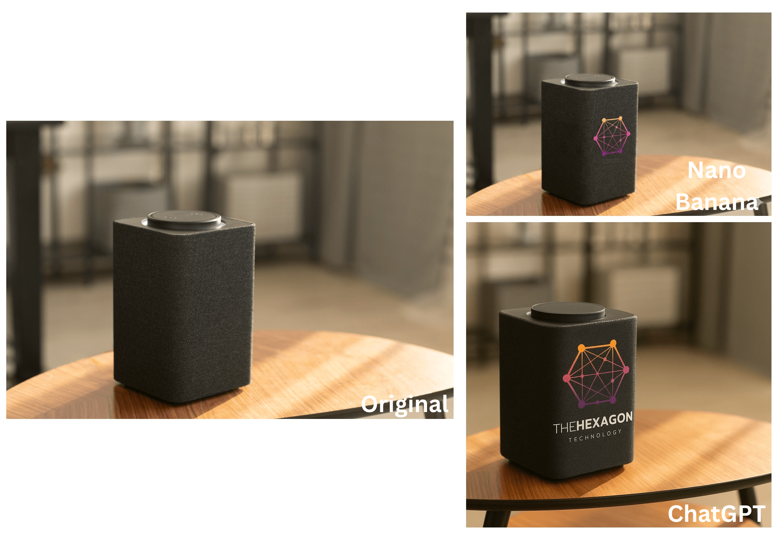 An example image comparing nano banana and chatgpt